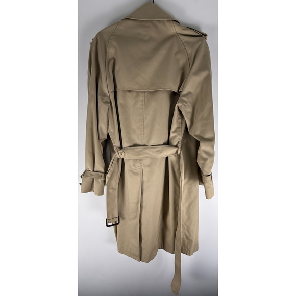 Nordstrom Trench Coat Mens 36S Vintage Hong Kong Travel Workwear Office Travel - Picture 2 of 8